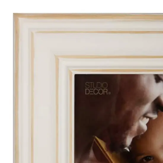 Expressions&trade; 5" x 7" White with Distressed Edges Frame by Studio D&eacute;cor&reg; {6}