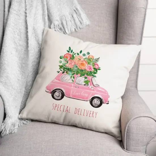 Special Delivery Love Bug Throw Pillow {3}