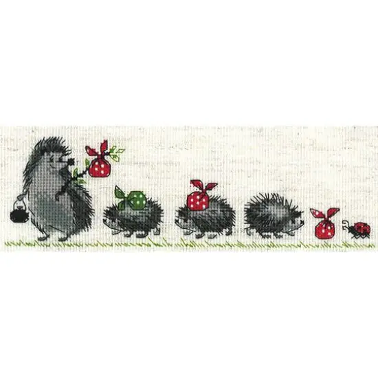 RIOLIS Hedgehogs Cross Stitch Kit {4}