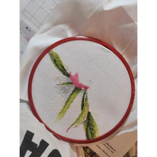 Alisa Tender Peony Cross Stitch Kit {5}