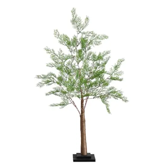 3ft. Pre-Lit Artificial Cypress Tree with Warm White LED Lights {1}
