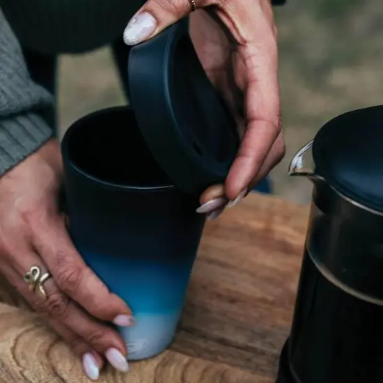 Silipint&reg; 16oz. Silicone Coffee Tumblers, 2ct. Moon Beam {7}