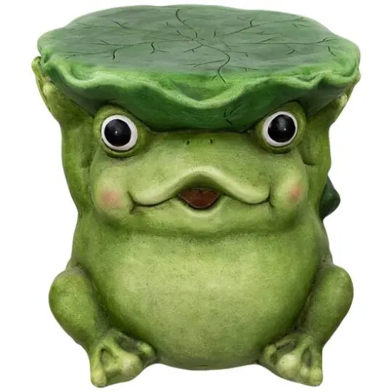 11.75" Frog Outdoor Garden Patio Plant Stand {4}