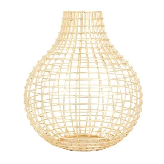 CosmoLiving by Cosmopolitan Gold Iron Modern Vase, 14" x 13" x 13" {6}