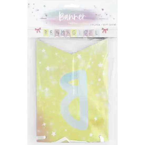 12ft. Enchanted Unicorn Cardboard Banner {3}