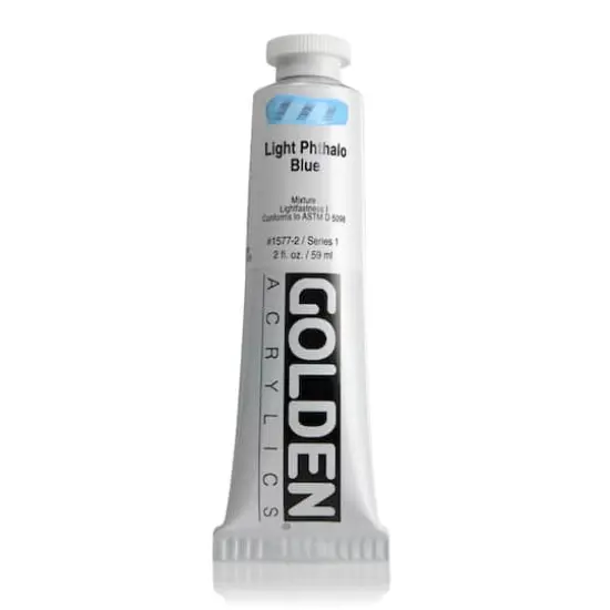 Golden&reg; 2oz. Heavy Body Acrylic Paint Light Phthalo Blue {1}