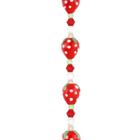 Red Lampwork Glass Strawberry Beads by Bead Landing&trade; {1}