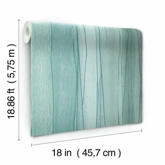 RoomMates Making Waves Peel & Stick Wallpaper Blue/Jade {9}