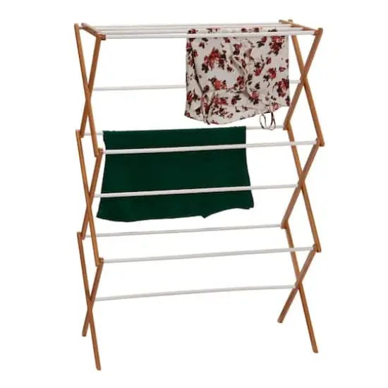 Household Essentials Drying Rack (Bamboo, 20") {8}