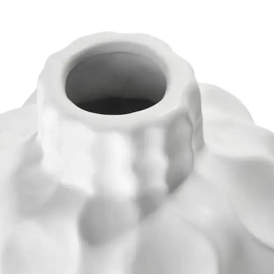 American Art Decor 19.5" Porcelain Purity Tabletop Vase White {4}