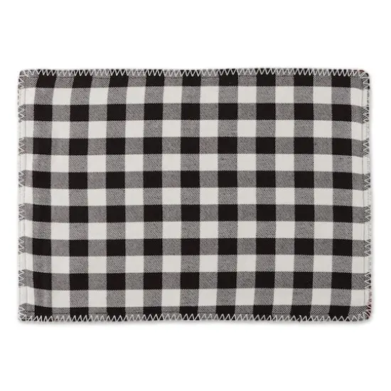 DII&reg; Buffalo Check with Embroidery Placemat Set, 6ct. {3}