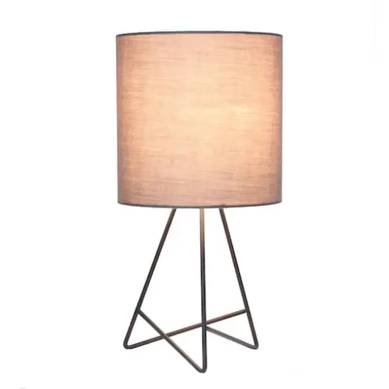 Simple Designs Gray Down to the Wire Table Lamp {5}