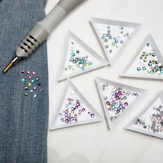 SS16 Round Hotfix Austrian Crystals by Bead Landing&trade;, 50ct. Crystal Aurora Borealis {3}