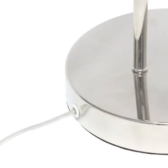 Lalia Home 20" Arched Metal Cage Table Lamp Chrome {8}