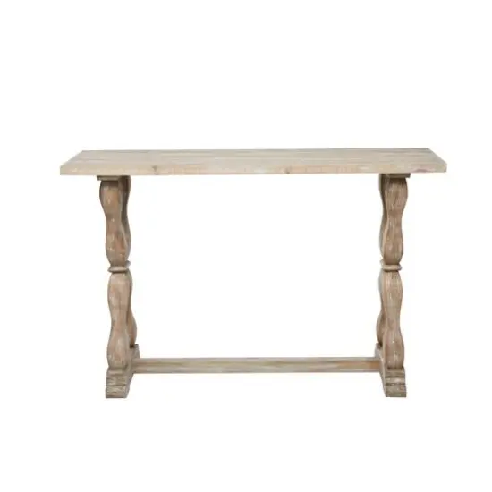 Brown Fir Farmhouse Console Table, 32" x 48" x 16" {7}