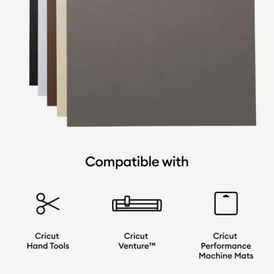 Cricut&reg; Neutrals 24" x 28" Cardstock Sampler, 50 Sheets {8}