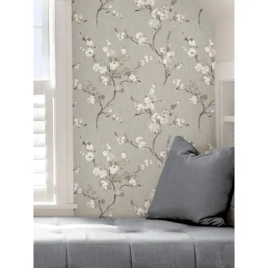 NuWallpaper Gray Mirei Peel & Stick Wallpaper {7}