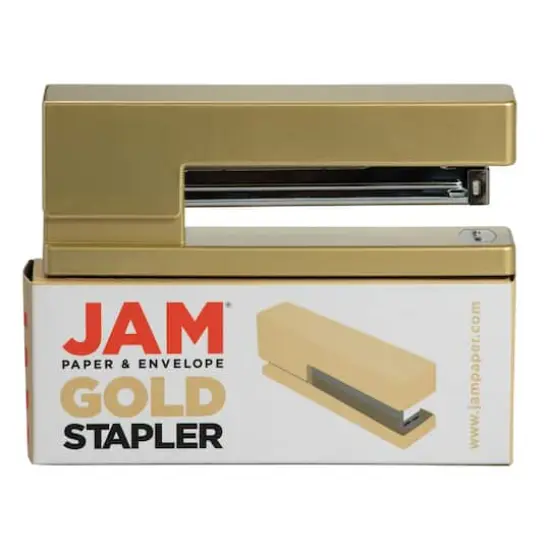 JAM Paper Modern Desk Stapler Gold {6}