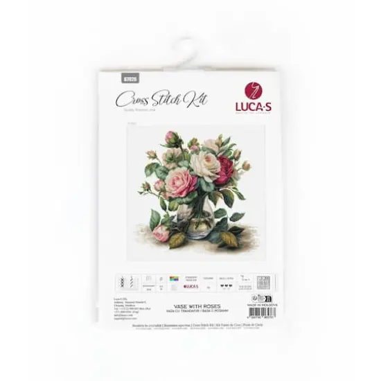 Luca-S Vase with Roses Counted Cross Stitch Kit {4}