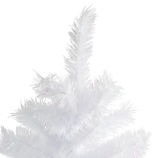 3ft. Unlit Icy Iridescent White Spruce Artificial Christmas Tree {4}