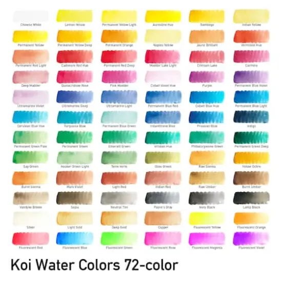 Koi&reg; Water Colors&trade; 72 Piece Sketch Set {4}