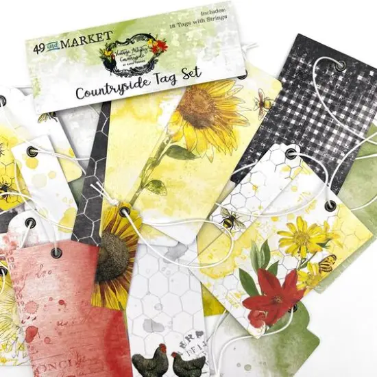 49 and Market Vintage Artistry Countryside Tag Set {3}