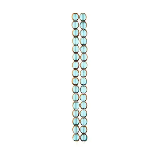 Aqua Table Cut Glass Beads, 10mm by Bead Landing&trade; {4}