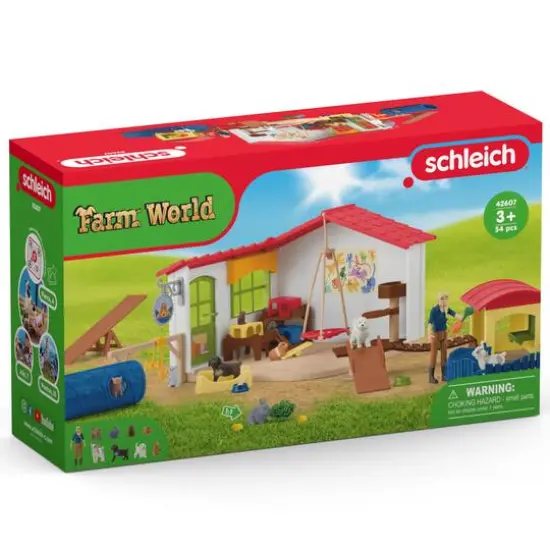 Schleich Farm World Pet Hotel Animal Playset {3}
