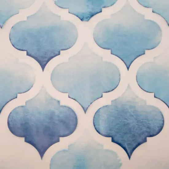 Bath Bliss Blue Scale Design PEVA Shower Curtain {4}