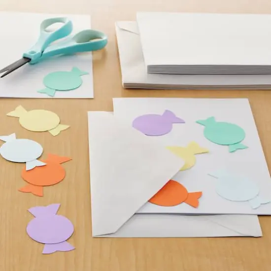 White Shimmer Card & Envelope Sets by Recollections™, 5" x 7" {3}