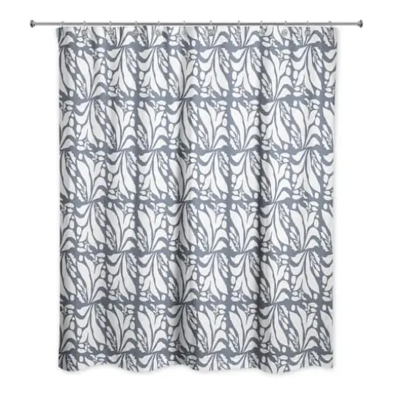 Foliage Shower Curtain Slate {1}