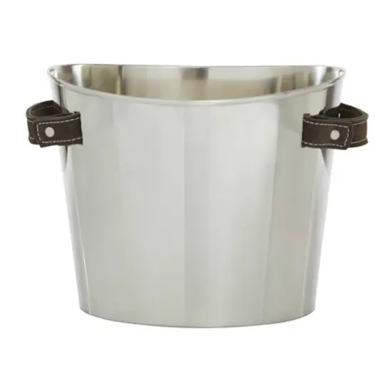 12" Silver Stainless Steel Contemporary Wine Rack {3}