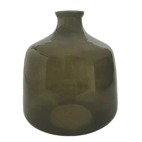 Hello Honey&reg; 9.75" Green Glass Bud Vase {1}