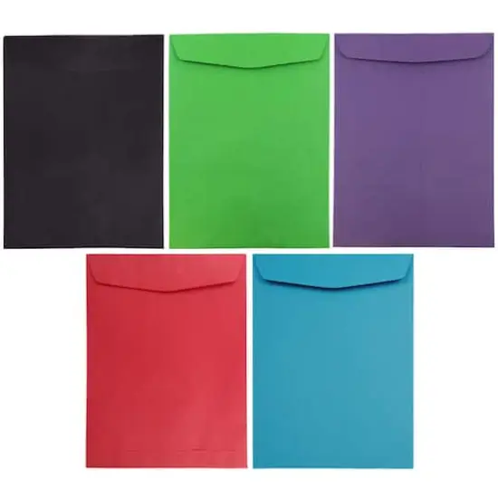 JAM Paper 9" x 12" Assorted Open End Catalog Envelopes, 50ct. {1}