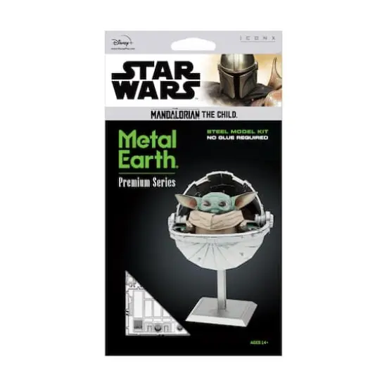 Metal Earth Premium Series ICONX 3D Metal Model Kit - Star Wars The Mandalorian - The Child {3}