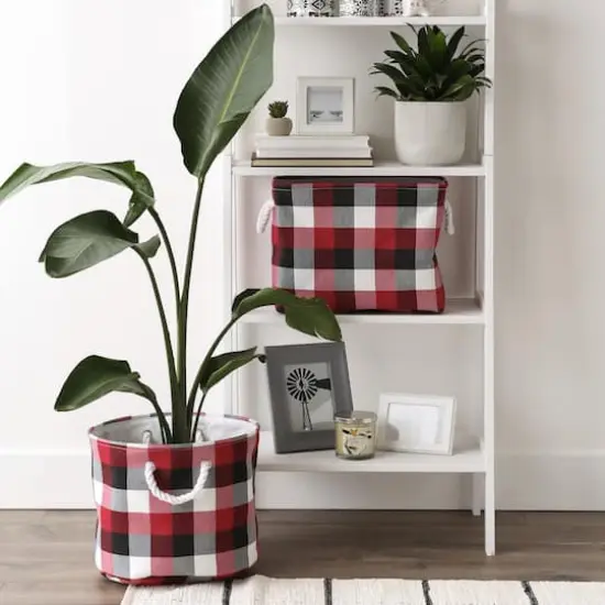 DII&reg; Medium Tri Color Rectangular Bin Cardinal Red {6}