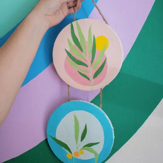 Art 101 Plants & Moth Paintable Canvas Wall Art Kits {7}