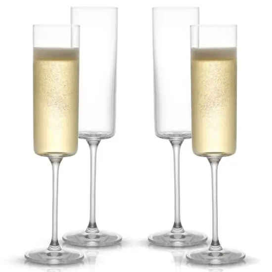 JoyJolt&reg; Claire Cyrstal Cylinder Champagne Glasses, 4ct. {1}
