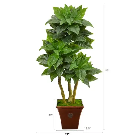 6ft. UV Resistant Bird Nest Tree in Brown Planter {3}