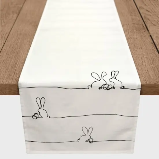 Easter Bunnies Contour 3 16" x 72" Poly Twill Table Runner {1}