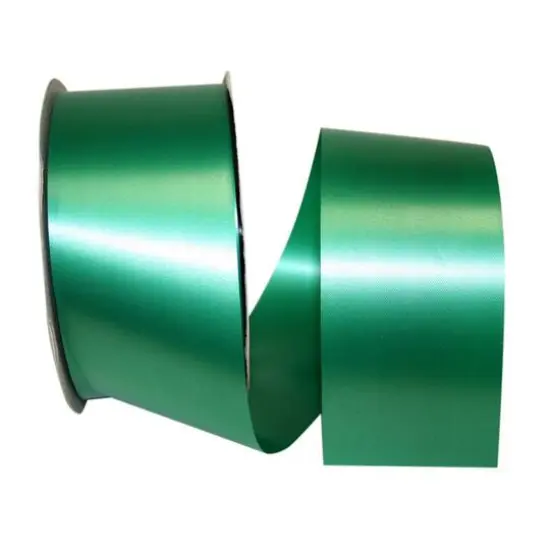 JAM Paper 2.5" x 100yd. Plastic Florentine Ribbon Emerald {1}