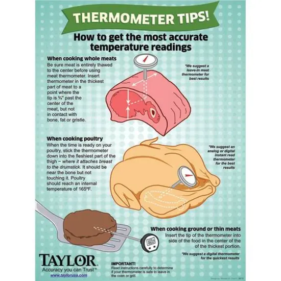 Taylor&reg; Waterproof Digital Instant Read Thermometer {7}