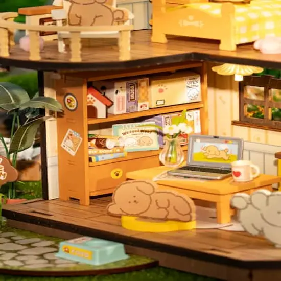 Rolife&reg; Puppy's Cozy Villa DIY Miniature House Kit {8}