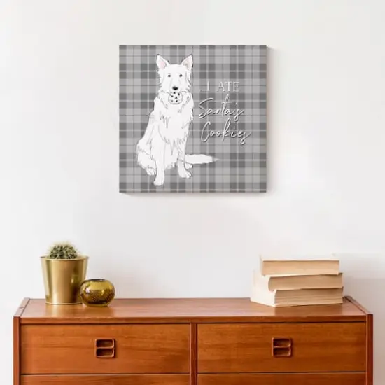 I Ate Santa's Cookies 12x12 Canvas Wall Art {5}