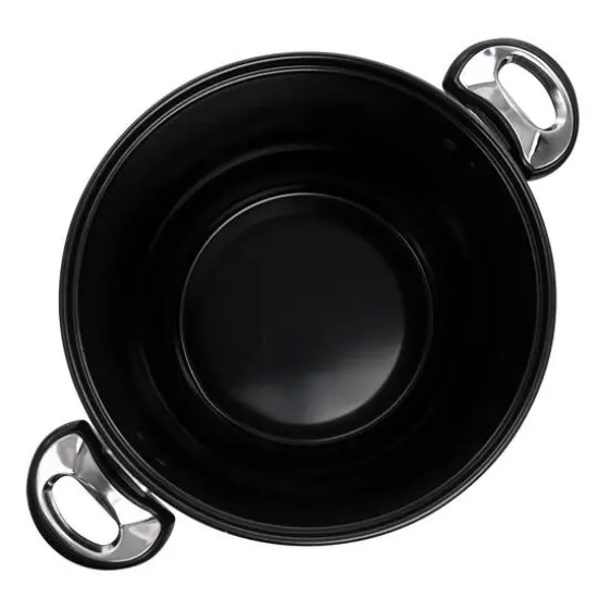 Gibson Home&reg; Leighton 3-Piece 8.5qt. Black Nonstick Steel Pasta Pot with Steamer {5}