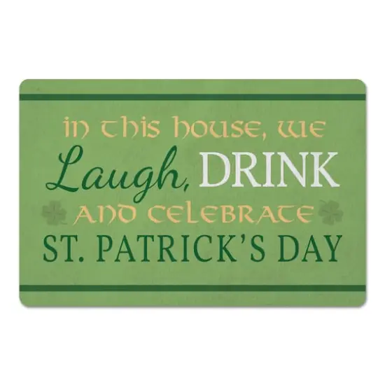 Laugh Drink and Celebrate 27" x 18" Floor Mat {1}