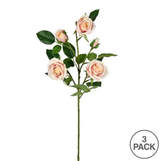 Pink Rose Spray, 3ct. {4}