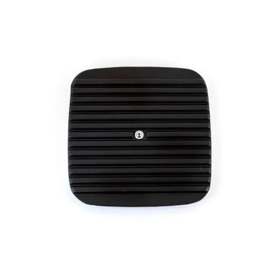 MegaChef 11" Square Blue Enamel Cast Iron Grill Pan with Matching Grill Press {6}