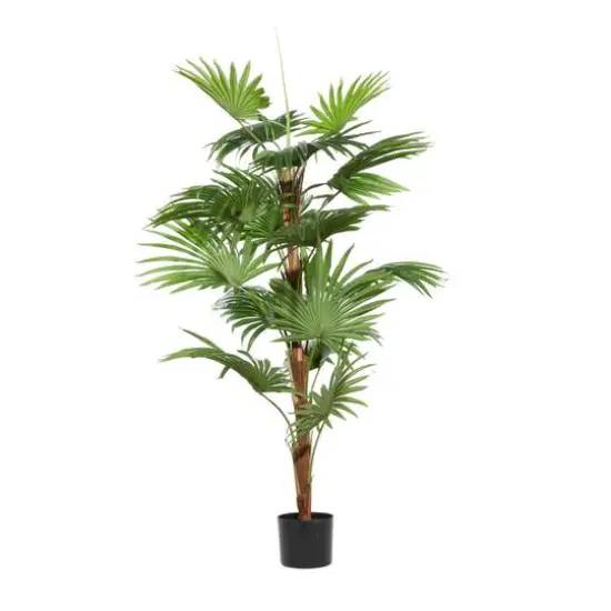 Fountain Palm Tree, Artificial Decorative Foliage For Indoors, 65", Green {7}