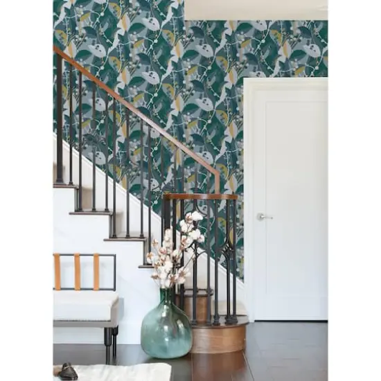 RoomMates Adelaide Peel & Stick Wallpaper Teal {5}